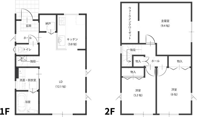 26.29坪ベース間取り図