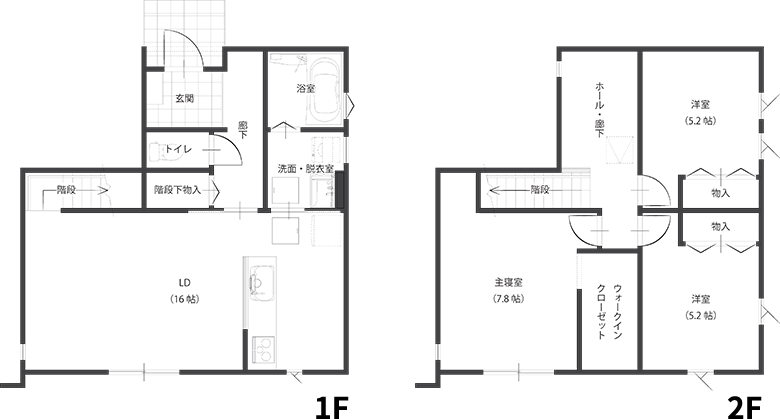 27.3坪ベース間取り図