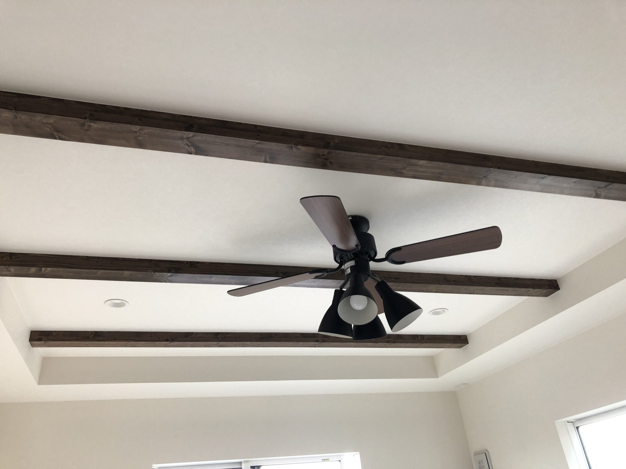 天井のシーリングファンライトがポイントの家施工事例詳細