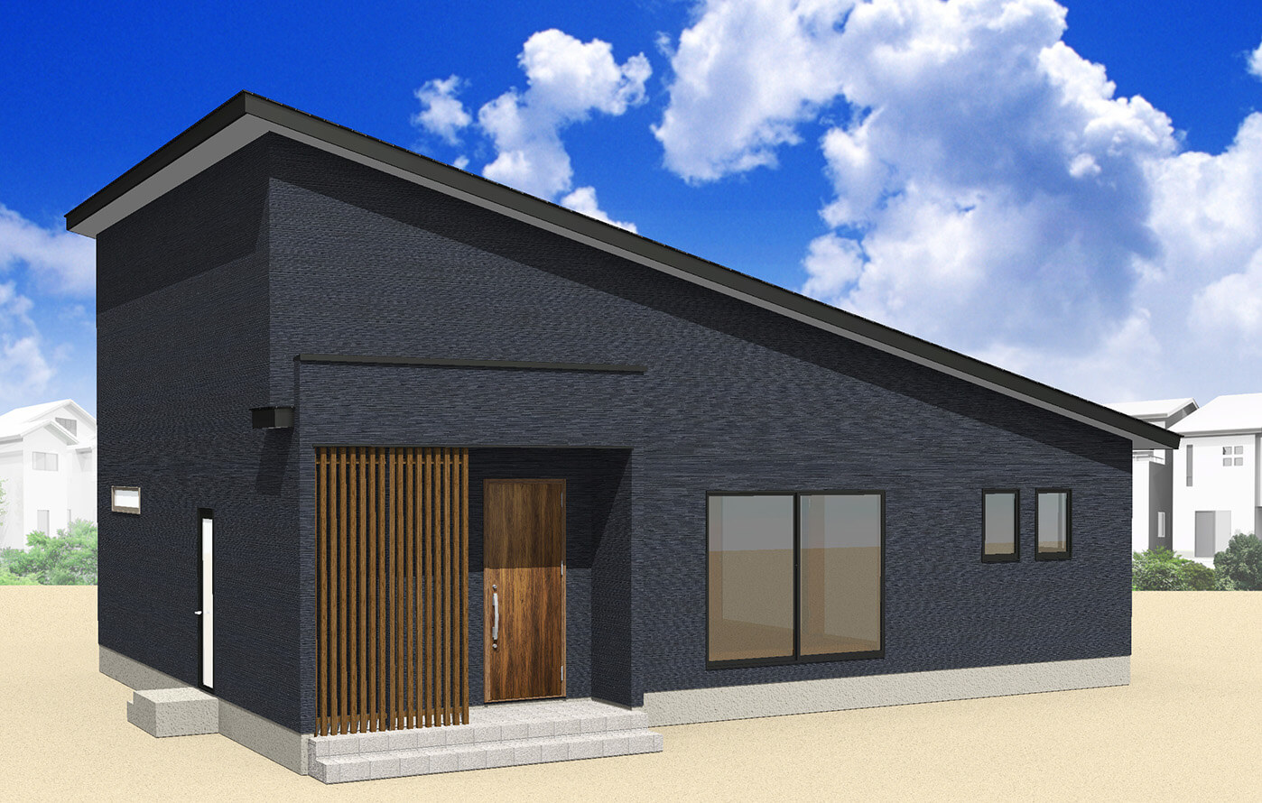 オーダーメイドの平家住宅